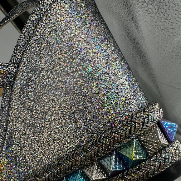 Louboutin Metallic Sparkle Nappa Mica Pyraclou 110 - Size 39 - Picture 7 of 8